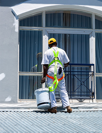 Fence balcony painting